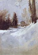Winter in Abramtsevo-A House Valentin Serov